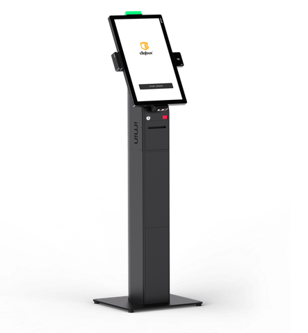 Floor-stand self-checkout kiosk